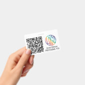 QR-Code-Generator und Ihre nicht-Foto-weiße Logo-I Ausweis (Handheld)