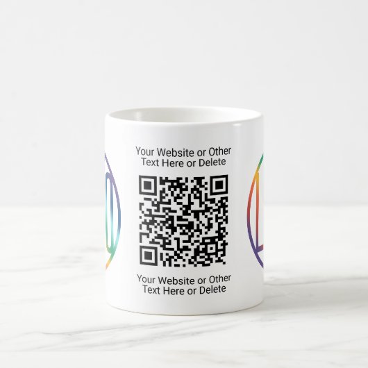 QR Code Generator und Werbung für Ihr Logo Kaffeetasse (Mittel)