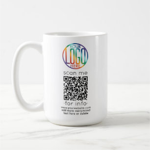 QR Code Generator und Werbung für Ihr Logo Kaffeetasse