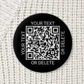 QR Code Generator Werbewebsite Einfach Schwarz Button