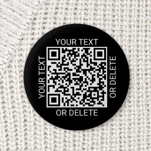 QR Code Generator Werbewebsite Einfach Schwarz Button