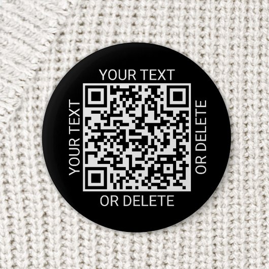 QR Code Generator Werbewebsite Einfach Schwarz Button