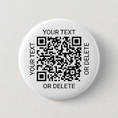 QR Code Generator Werbewebsite Einfach Weiß Button (Vorderseite)