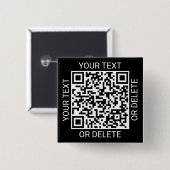 QR Code Generator Werbewebsite Modern Black Button (Vorne & Hinten)