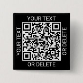 QR Code Generator Werbewebsite Modern Black Button (Vorderseite)