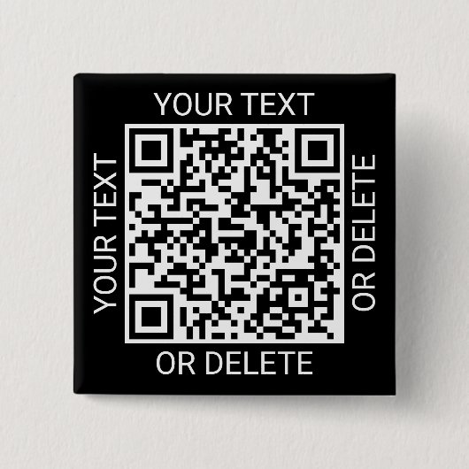QR Code Generator Werbewebsite Modern Black Button (Vorderseite)