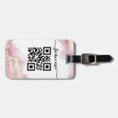 QR-Code Gepäckanhänger (Vorderseite horizontal)