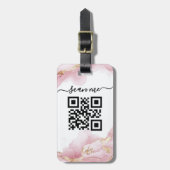 QR-Code Gepäckanhänger (Vorderseite vertikal)