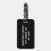 QR CODE GEPÄCKANHÄNGER (Rückseite vertikal)