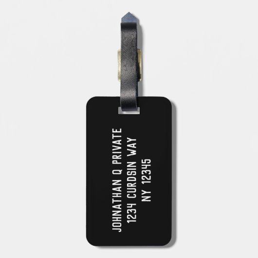 QR CODE GEPÄCKANHÄNGER (Rückseite vertikal)