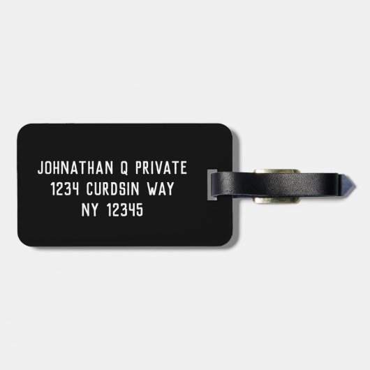 QR CODE GEPÄCKANHÄNGER (Rückseite horizontal)