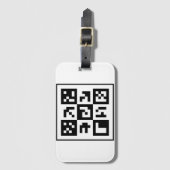 qr Code Gepäckanhänger (Vorderseite Vertikal)