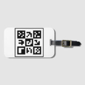 qr Code Gepäckanhänger (Vorderseite (Horizontal))