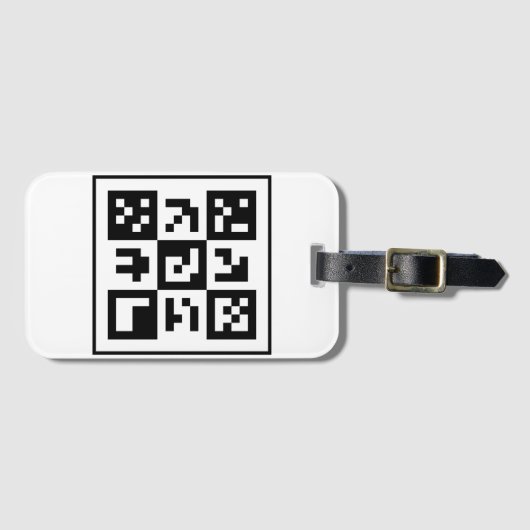 qr Code Gepäckanhänger (Vorderseite (Horizontal))