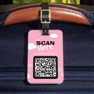 QR-Code Gepäckmarke veränderbar Gepäckanhänger