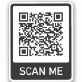 QR-Code-Geschäft Aufkleber (Vorderseite)