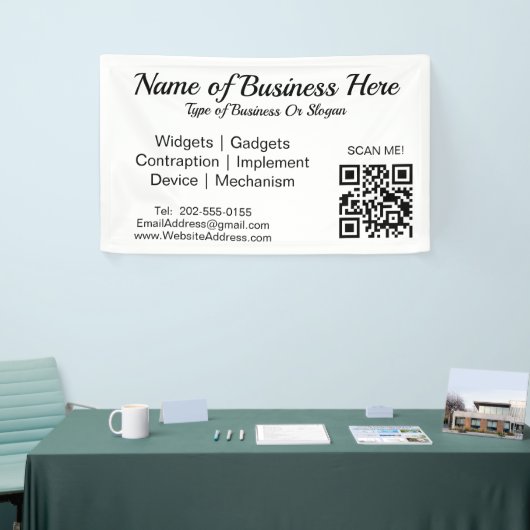 QR-Code-Geschäft Banner (Messeveranstaltung)