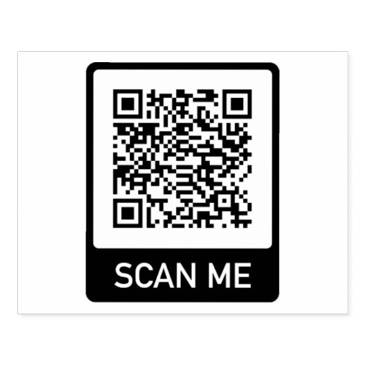 QR-Code-Geschäft Gummistempel (Prägung)