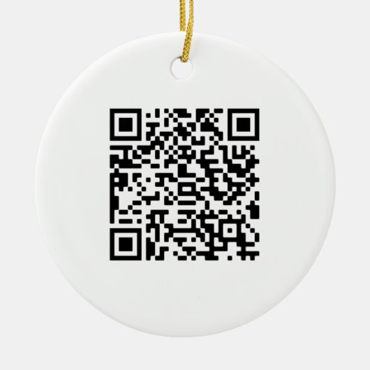 QR-Code-Geschäft Keramik Ornament (Vorne)