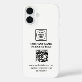 QR-Code Geschäft-Logo Minimalist iPhone-Hülle iPhone 16 Hülle