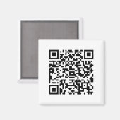 QR-Code-Geschäft Magnet (Vorderseite/Rückseite)