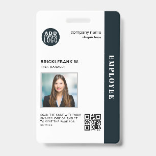 QR-Code Geschäft Mitarbeiter Unternehmens-Foto-ID Ausweis