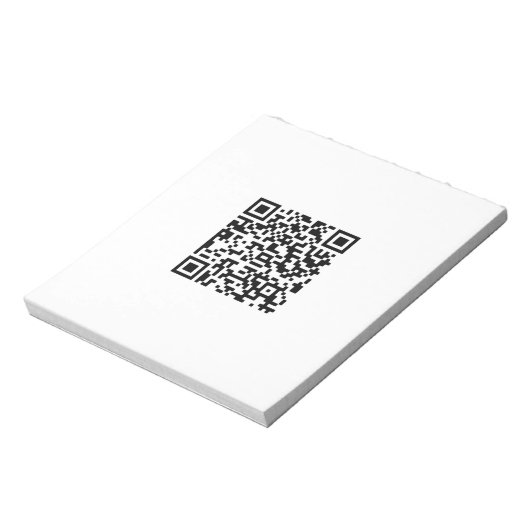 QR-Code-Geschäft Notizblock (Rotiert)