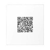 QR-Code-Geschäft Notizblock (Vorderseite)