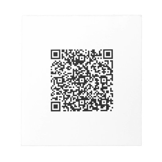 QR-Code-Geschäft Notizblock (Vorderseite)