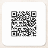QR-Code-Geschäft Rechteckiger Pappuntersetzer (Vorderseite)