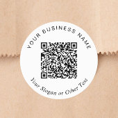 QR-Code Geschäft Runder Aufkleber