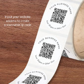 QR-Code Geschäft Runder Aufkleber