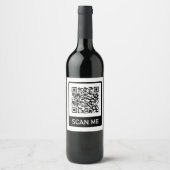 QR-Code-Geschäft Weinetikett (Vorderseite)