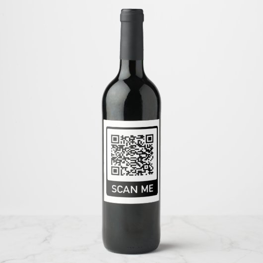 QR-Code-Geschäft Weinetikett (Vorderseite)