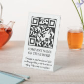 QR-Code-Geschäfts-Tischständer DIY-Schild Sockelschild (In SItu)