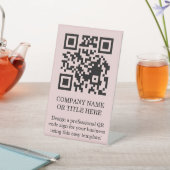 QR-Code-Geschäfts-Tischständer DIY-Schild Sockelschild (In SItu)