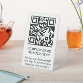 QR-Code-Geschäfts-Tischständer DIY-Schild Sockelschild (In SItu)