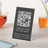 QR-Code-Geschäfts-Tischständer DIY-Schild Sockelschild (In SItu)