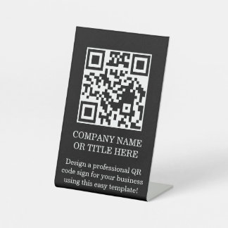 QR-Code-Geschäfts-Tischständer DIY-Schild Sockelschild
