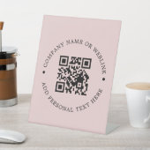 QR-Code-Geschäfts-Tischständer-Schild Sockelschild (In SItu)
