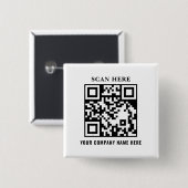 QR-Code-Geschäftsbranding Werbebutton Button (Vorne & Hinten)