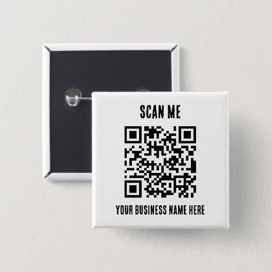 QR-Code-Geschäftsfördernd Button (Vorne & Hinten)