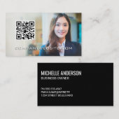 QR-Code | Geschäftsfrau Visitenkarte (Vorne/Hinten)