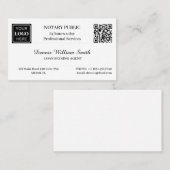 QR-Code Geschäftslogo Beruflich Notar Visitenkarte (Vorne/Hinten)