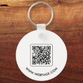 QR-Code-Geschäftslogo gebrandet Schlüsselanhänger (Rückseite)