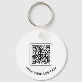 QR-Code-Geschäftslogo gebrandet Schlüsselanhänger (Rückseite)