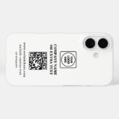 QR-Code Geschäftslogo Minimalist iPhone-Hülle Case-Mate iPhone Hülle (Rückseite (Horizontal))