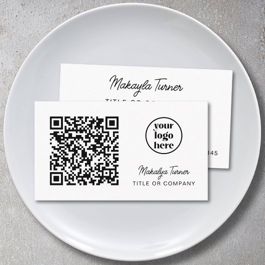QR-Code-Geschäftslogo Modern Professionell Visitenkarte