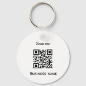 QR-Code Geschäftslogo Professionell Benutzerdefini Schlüsselanhänger (Vorderseite)