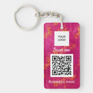 QR-Code-Geschäftslogo Professionelles benutzerdefi Schlüsselanhänger